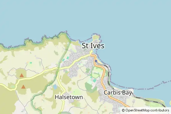 Mapa St Ives