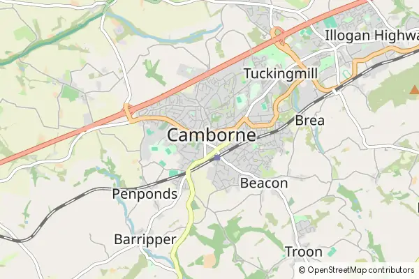 Mapa Camborne