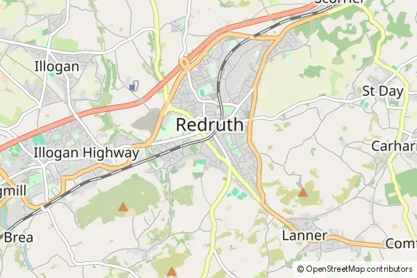 Mapa Redruth