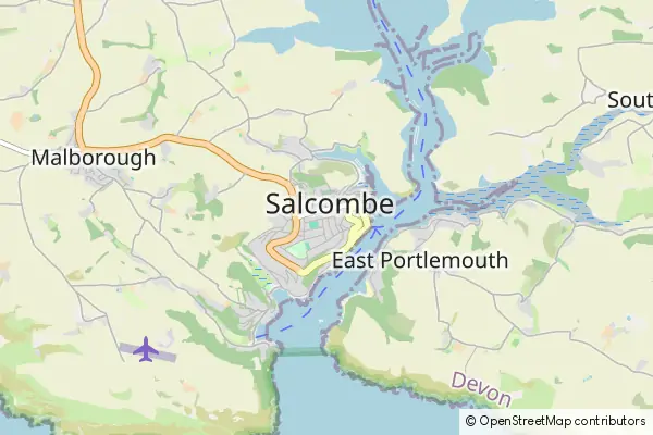 Mapa Salcombe