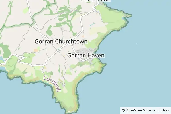 Mapa Gorran Haven