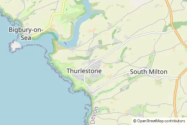 Mapa Thurlestone