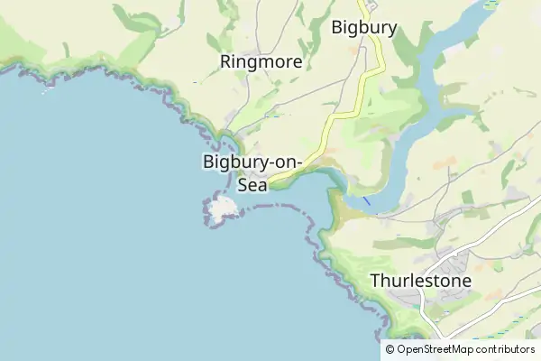 Mapa Bigbury-on-Sea