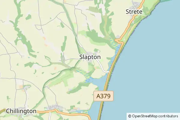 Mapa Slapton