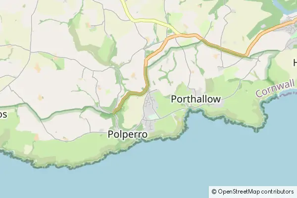 Mapa Polperro