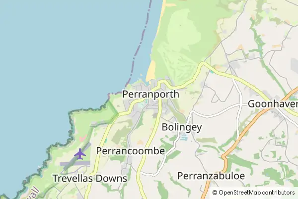 Mapa Perranporth