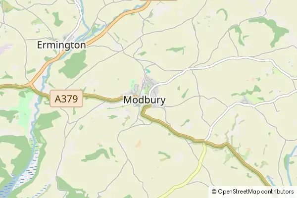 Mapa Modbury