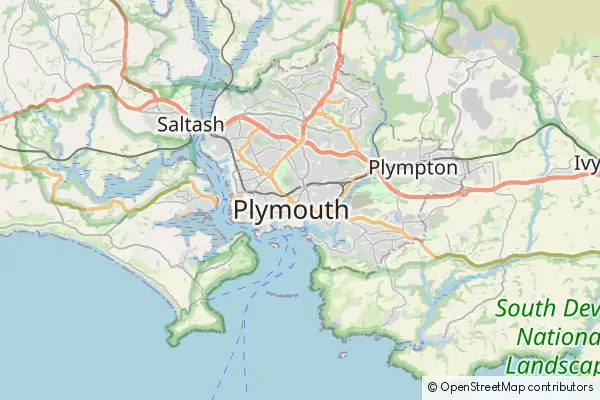 Mapa Plymouth