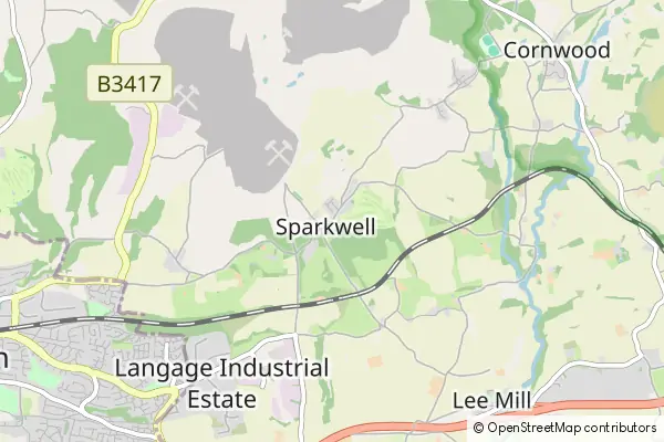 Mapa Sparkwell