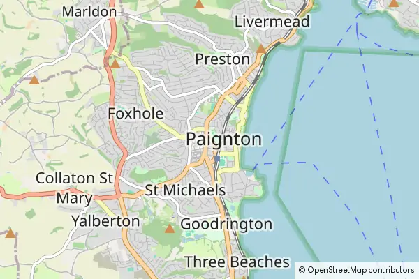 Mapa Paignton