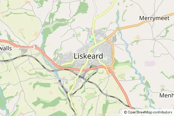 Mapa Liskeard