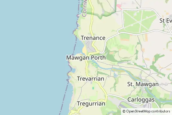 Mapa Mawgan Porth