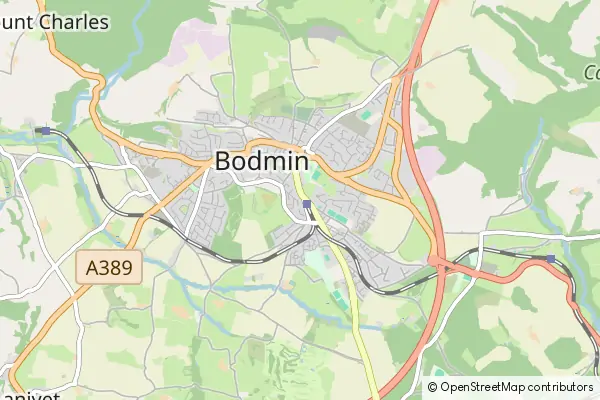 Mapa Bodmin