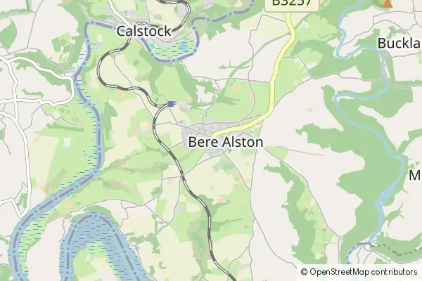 Mapa Bere Alston