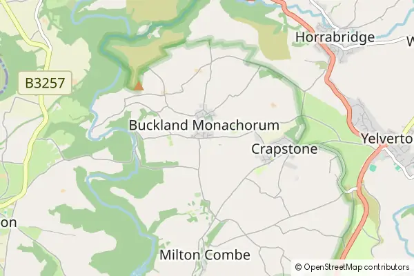 Mapa Buckland Monachorum