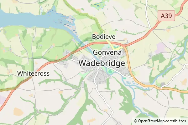 Mapa Wadebridge