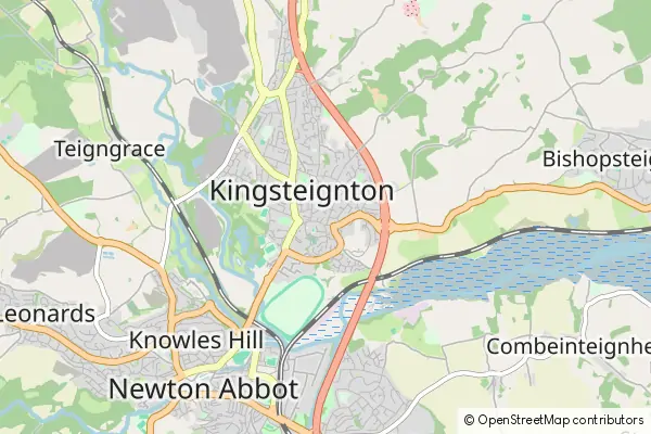 Mapa Kingsteignton