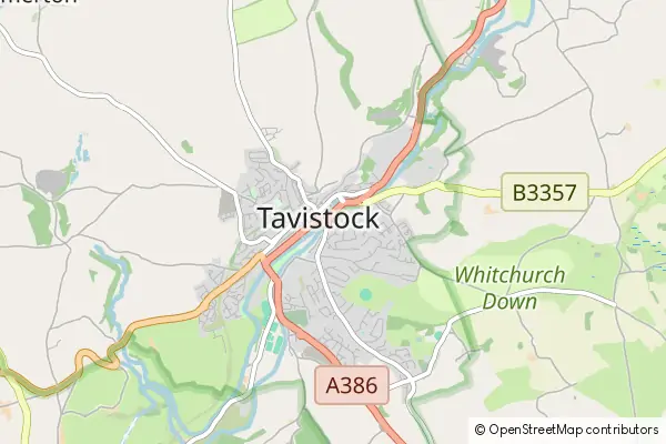 Mapa Tavistock