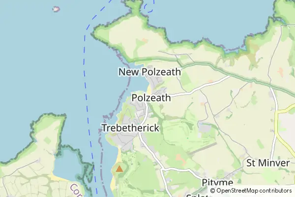 Mapa Polzeath