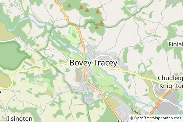 Mapa Bovey Tracey