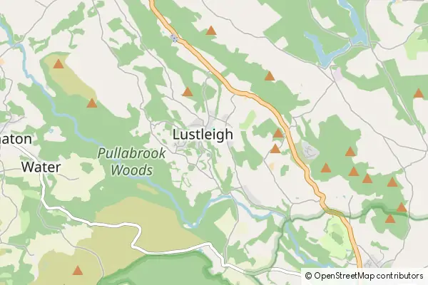 Mapa Lustleigh