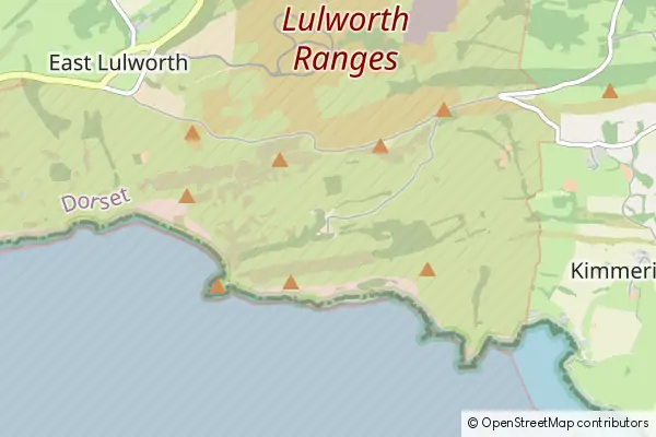 Mapa Tyneham