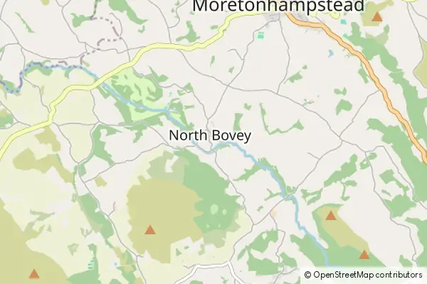 Mapa North Bovey