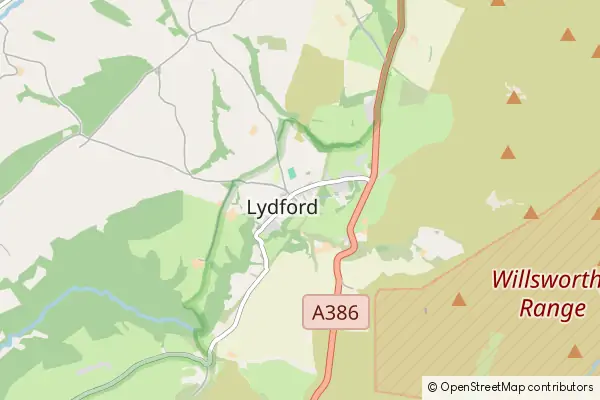 Mapa Lydford