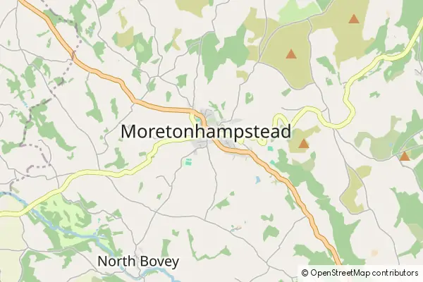 Mapa Moretonhampstead