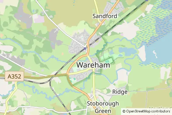 Mapa Wareham