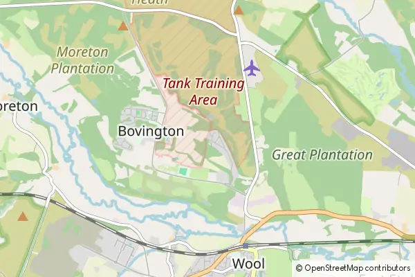 Mapa Bovington