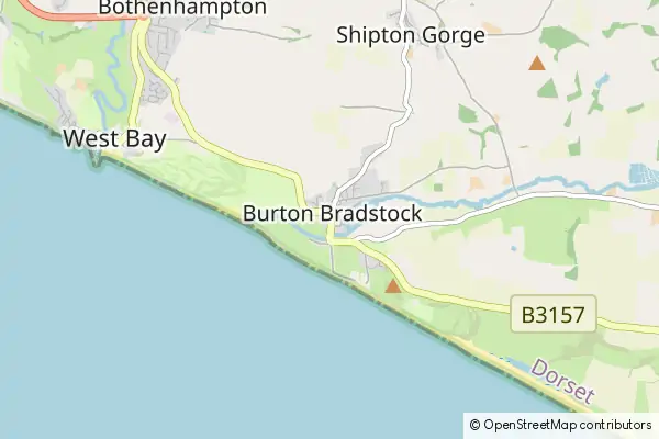 Mapa Burton Bradstock