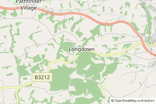 Mapa Longdown