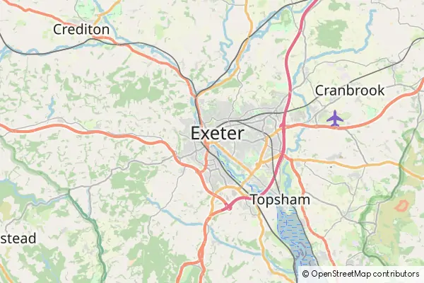 Mapa Exeter