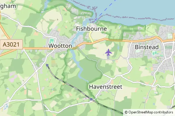 Mapa Fishbourne