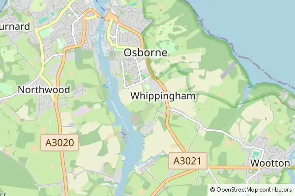 Mapa Whippingham