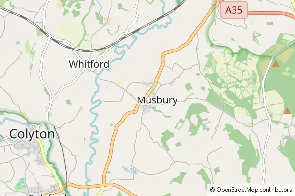 Mapa Musbury