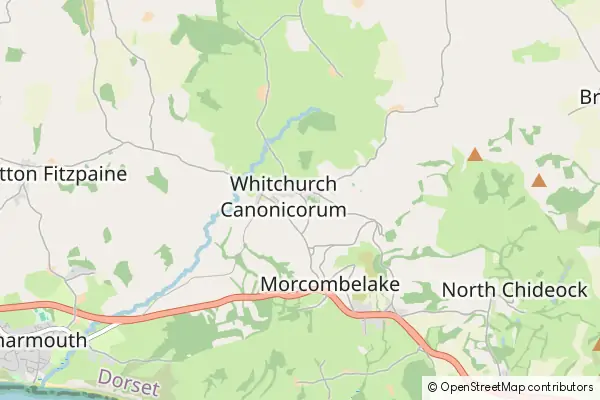 Mapa Whitchurch Canonicorum