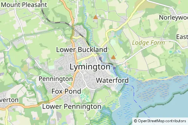Mapa Lymington