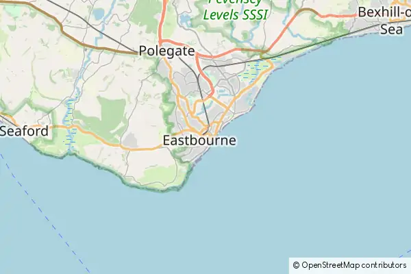 Mapa Eastbourne