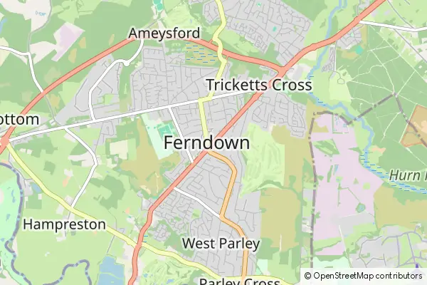 Mapa Ferndown