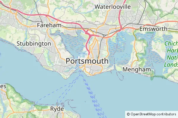 Mapa Portsmouth