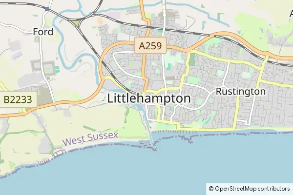 Mapa Littlehampton