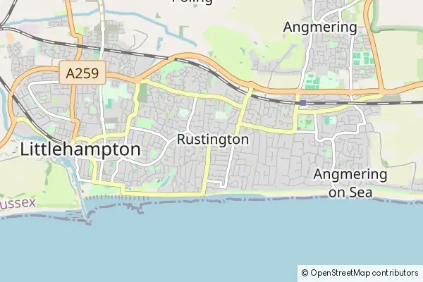 Mapa Rustington