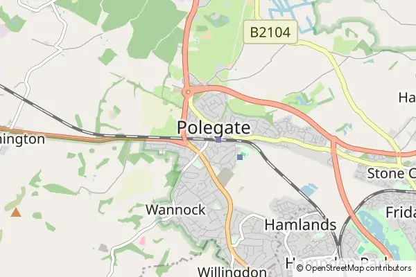 Mapa Polegate