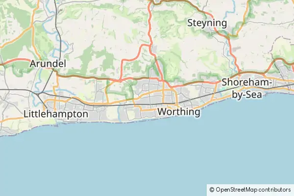 Mapa Worthing