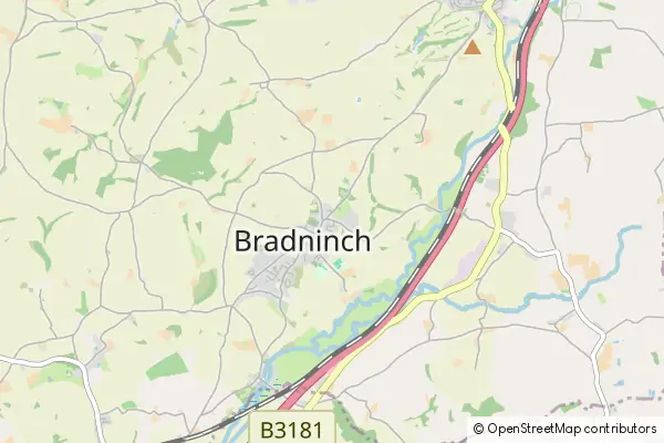 Mapa Bradninch