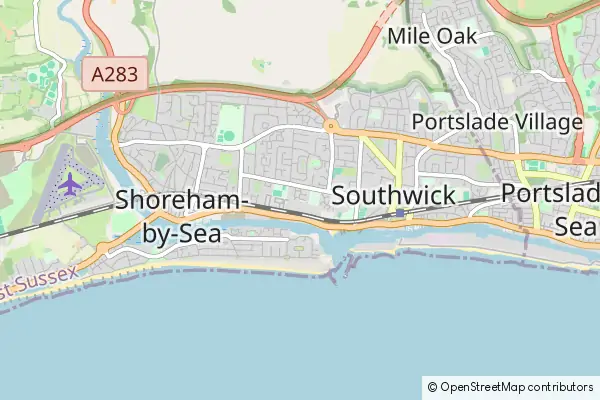 Mapa Shoreham-by-Sea