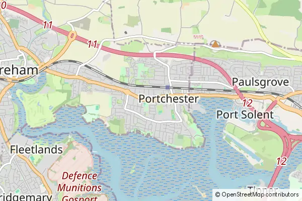 Mapa Portchester