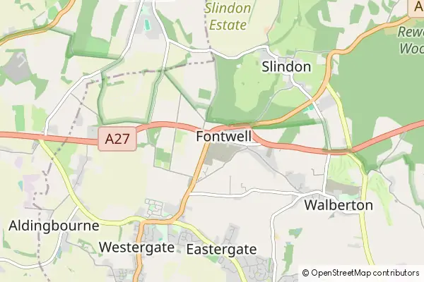 Mapa Fontwell